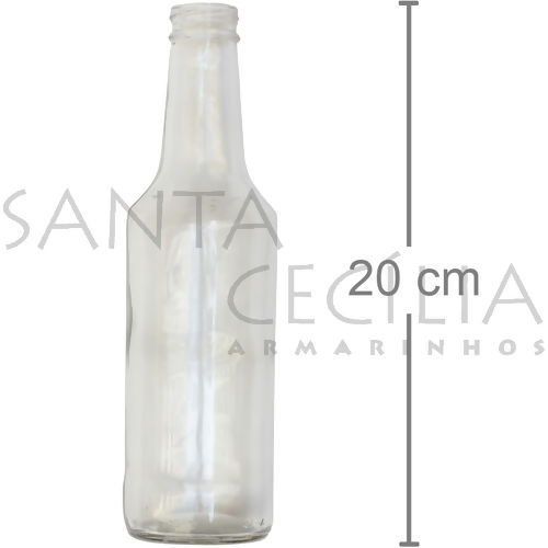 Potinhos para Lembrancinhas - Garrafa de Vidro Long Neck 275 ml - Ref 3300
