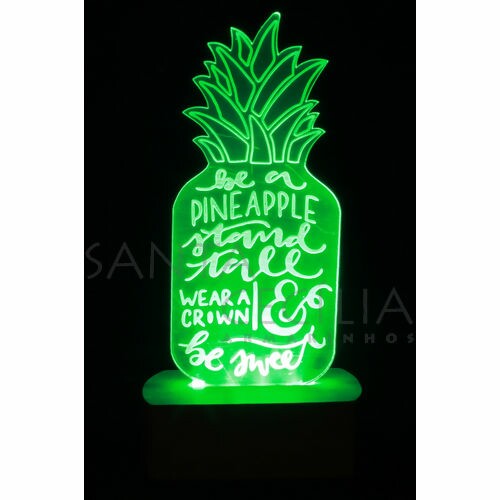 Luminoso LED - Abacaxi Verde CM7934