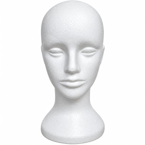 Manequim Cabeça de Isopor 32cm