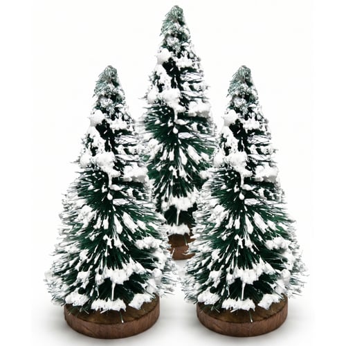 Árvore de Natal Mini 9cm - 3 unidades