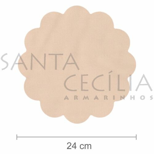 Organza 24cm - 50 unid. - Areia