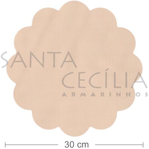 Organza 30cm - 50 unid. - Areia Rosaceo