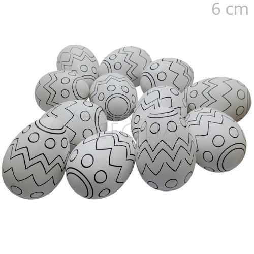 Ovos de Páscoa de Plástico 12 unid. - Ref. GK - 01