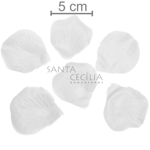 Pétalas de Rosa Artificial - 300 unid. A32 - Branca