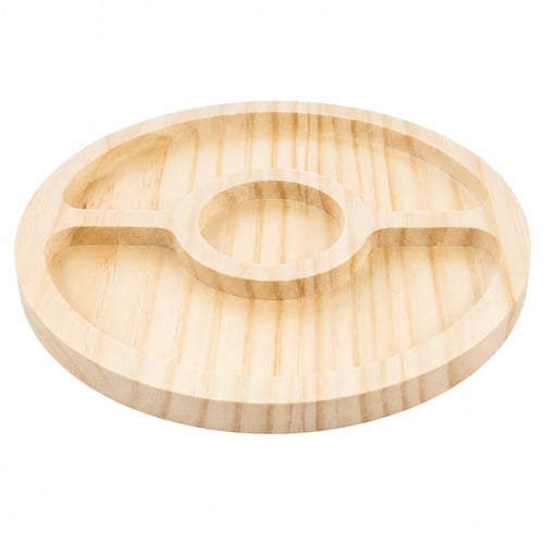 Petisqueira Redonda de Madeira 20cm x 15mm