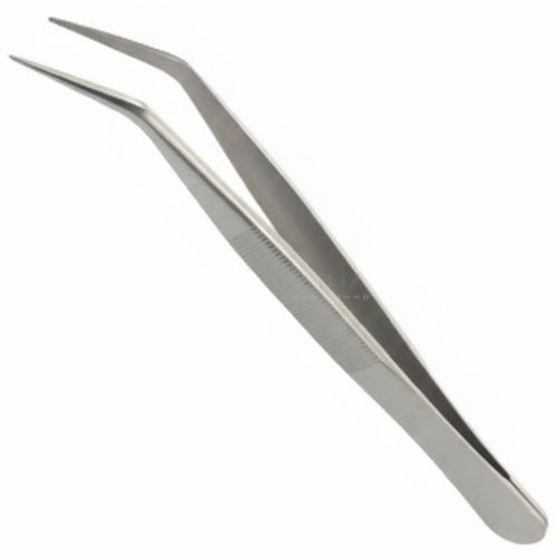 Pinça Aço Inox Ponta Curva- Ref. PIN007 5 Unid.