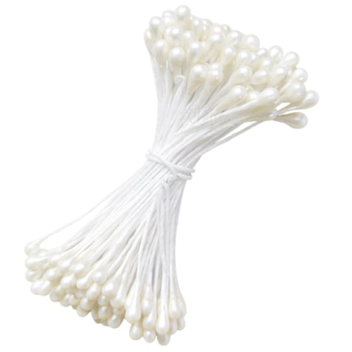 Pistilo Barbante  200 unid. Branco Perolado Ref. 614