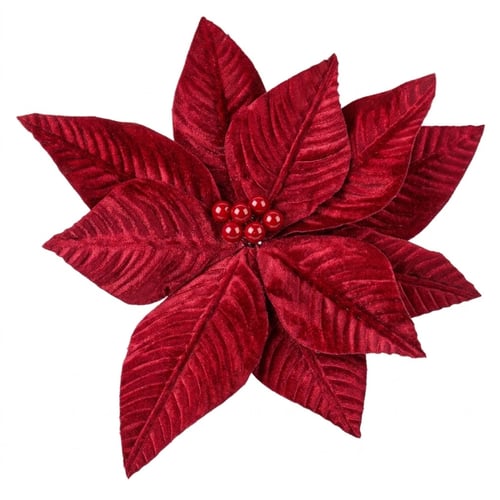 Poinsétia Decorativa em Veludo Ref. MH-2556053