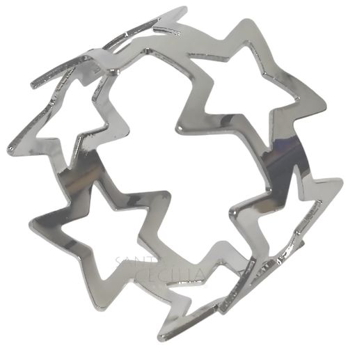 Porta-guardanapo Ref. MH-04 Estrela Prata
