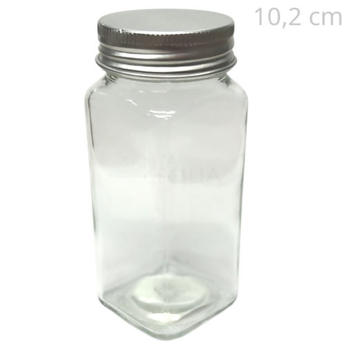 Frasco Vidro Tampa Metal - Ref. VD9924