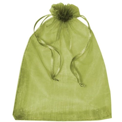 Saquinho em Organza 13 x 18 cm - 10 unid. Verde