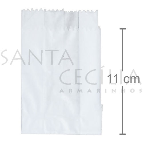 Saco de Papel para Mini Lanche 11 x 9,5 cm - 100 unid.