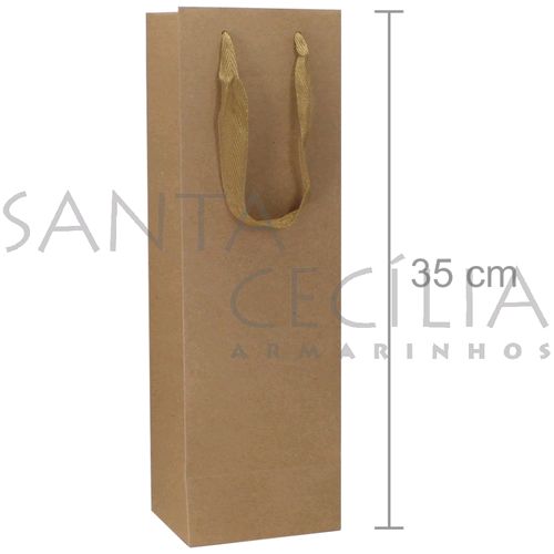 Sacola de Papel para Vinho A15-1 - Kraft