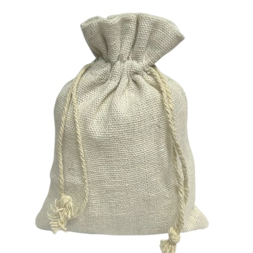 Saquinho de Tecido Natural 10 unid. 10x14 cm - A23-2