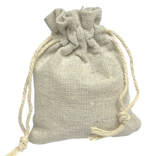 Saquinho de Tecido Natural 10 unid. 7x9cm - Ref. A23-1