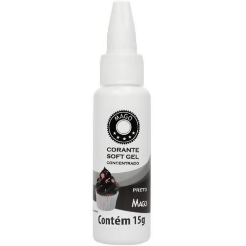 Corante Soft Gel 15g Mago - Preto