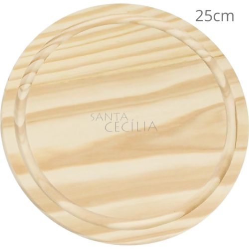 Tábua de Corte Redonda com Canaleta 25 cm