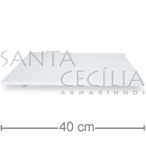 Tabuleiro para Bolo Retangular em MDF - 30 x 40 cm - Branco