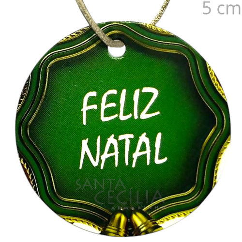 Etiqueta Tag Redonda Feliz Natal 10 unid. - Ref. 04/019