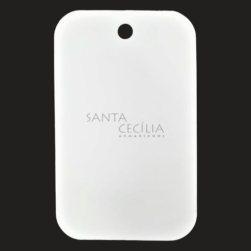 Tag Retangular 8 x 5cm - Branco - 10 unid.