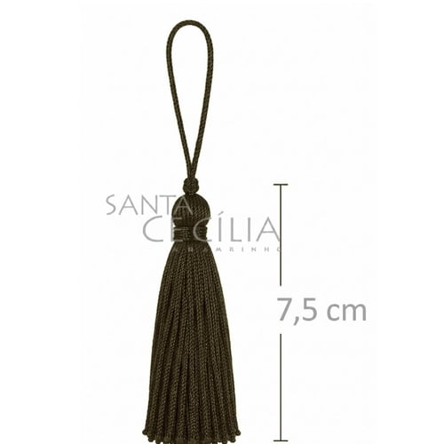 Tassel Pingente de Seda 10 unid - Verde Musgo 260