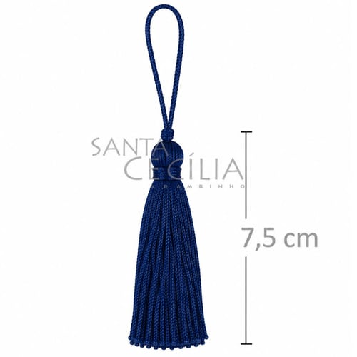 Tassel Pingente de Seda 10 unid - Azul Royal 173