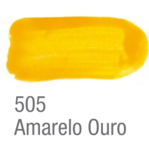 Tempera Guache 250ml 505 Amarelo Ouro - Acrilex  