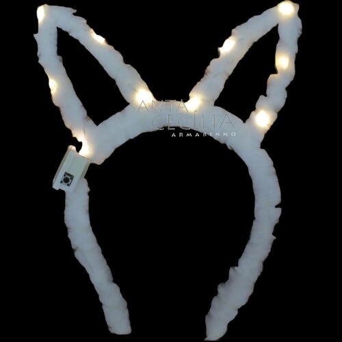 Tiara Coelho Led 3 Funções Ref. Q21145 - Branca