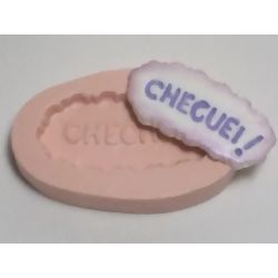 Molde de Silicone - Placa Cheguei Ref. 019