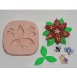Molde de Silicone - Flor Guirlanda Ref. 034