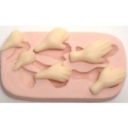 Molde de Silicone - Kit Mãos Ref. 035
