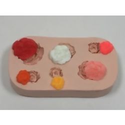 Molde de Silicone - Rosinhas Mini Ref. 037