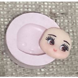 Molde de Silicone - Rosto de Boneca Ref. 04