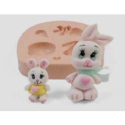 Molde de Silicone - Coelhos Ref. 076