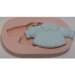 Molde de Silicone - Casaco de Bebê Ref. 083