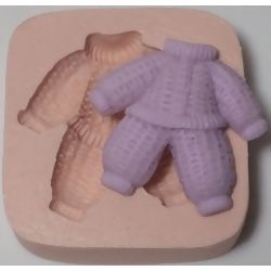 Molde de Silicone - Macacão de Bebê Ref. 085