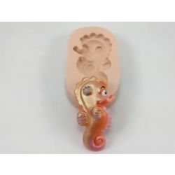 Molde de Silicone - Cavalo Marinho Médio Ref. 1013
