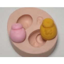 Molde de Silicone - 2 Sapatinhos Ref. 112