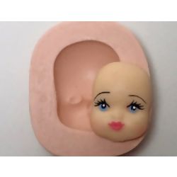 Molde de Silicone - Rosto de Bebê Grande Ref. 129