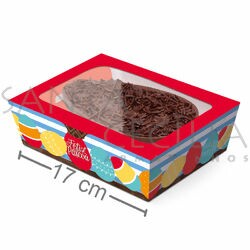 Caixa para Ovo de Colher 350gr 6 unid - 13002482 Páscoa Adoleta