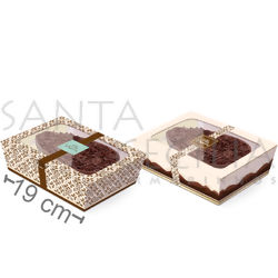 Caixa para Ovo de Colher 500gr 6 unid - 13003334 Compose Chocolate Marfim