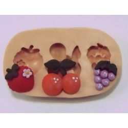 Molde de Silicone - Frutas Mini Ref. 136