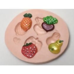 Molde de Silicone - Kit Frutas Mini 2 Ref. 201