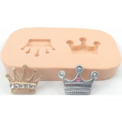 Molde de Silicone - 2 Coroas Mini Ref. 220