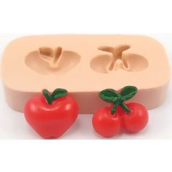 Molde de Silicone - Maçã e Cereja Mini Ref. 280