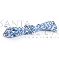 Fio de Papel Torcido 5m 29001198 - Azul Royal e Branco