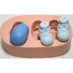 Molde de Silicone - Par de Tênis e Sapato Ref. 300