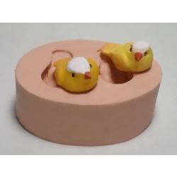 Molde de Silicone - 2 Pássaros 2D Ref. 249