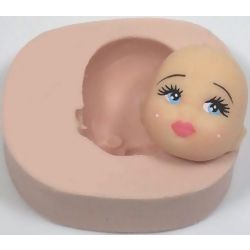 Molde de Silicone - Rosto de Bebê Fofo Ref. 458