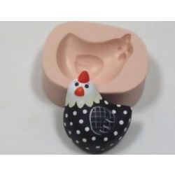 Molde de Silicone - Galinha de Lado Ref. 530